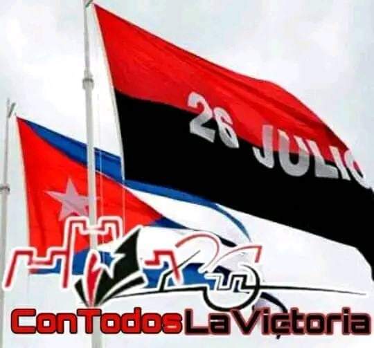 Crónicas de #Cuba
#IslaRebelde 🇨🇺
#26DeJulio

Han pasado 70 años, pero no hemos cambiado nuestros sueños y esperanzas. Somos y seremos libres. Por Fidel. Por Cuba. Por nuestros hijos y el futuro.

#DeZurdaTeam
#ConTodosLaVictoria