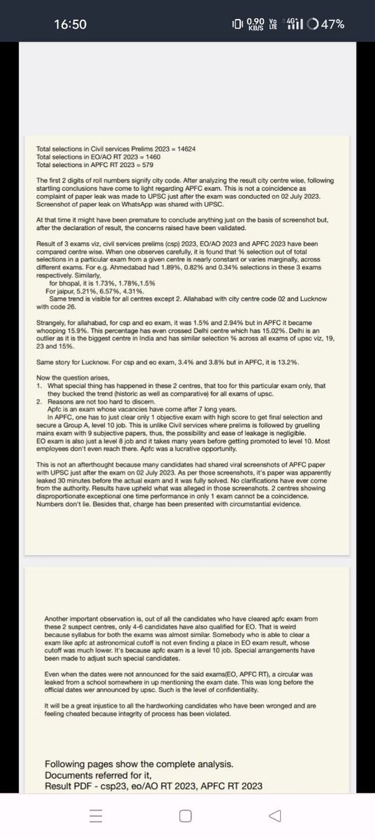 OpenAIChatGPT30's tweet photo. UPSC APFC paper was leaked before the exam screenshots circulated
#UPSC_EPFO_Paper_leaked
#EPFO
@INCIndia
@RahulGandhi
@ravishndtv
@upsc_official 
@DrJitendraSingh
@DoPTGoI 
@narendramodi 
@ABPNews
@TheLallantop
@rashtrapatibhvn
@narendramodi
@PMOIndia
@BJP4India
@kanhaiyakumar https://t.co/P8gEV2NAVc