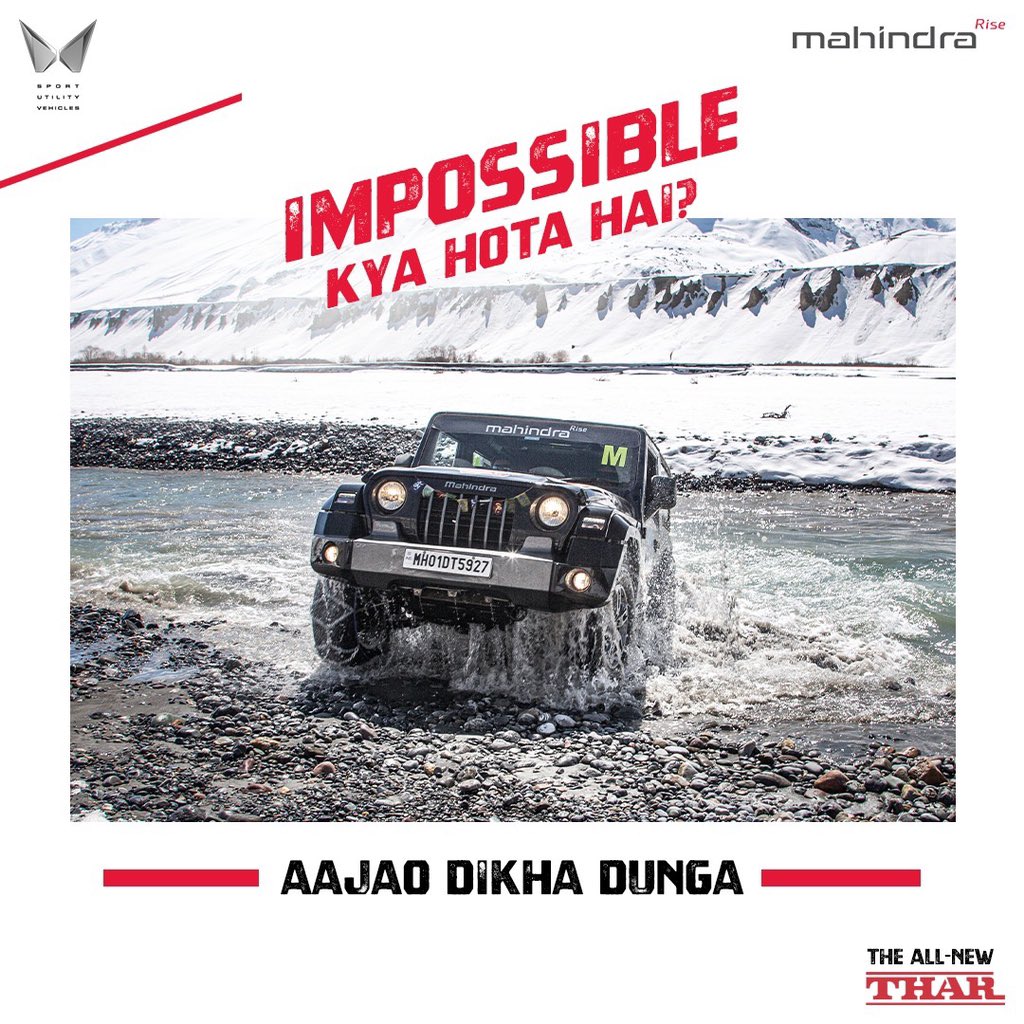 CiMahindra's tweet photo. Make top-of-the-world your new address with the All-New Thar.
📲 8448005439
https://t.co/cQK39MVoQc
| @cimahindra Facebook, Instagram, Google &amp; Twitter #AsliHai #BoleroNeo #theaslisuv #BoleroNeo #LimitedEdition #bhopal #drivewithci #cimahindra https://t.co/eTDiMQnf6p