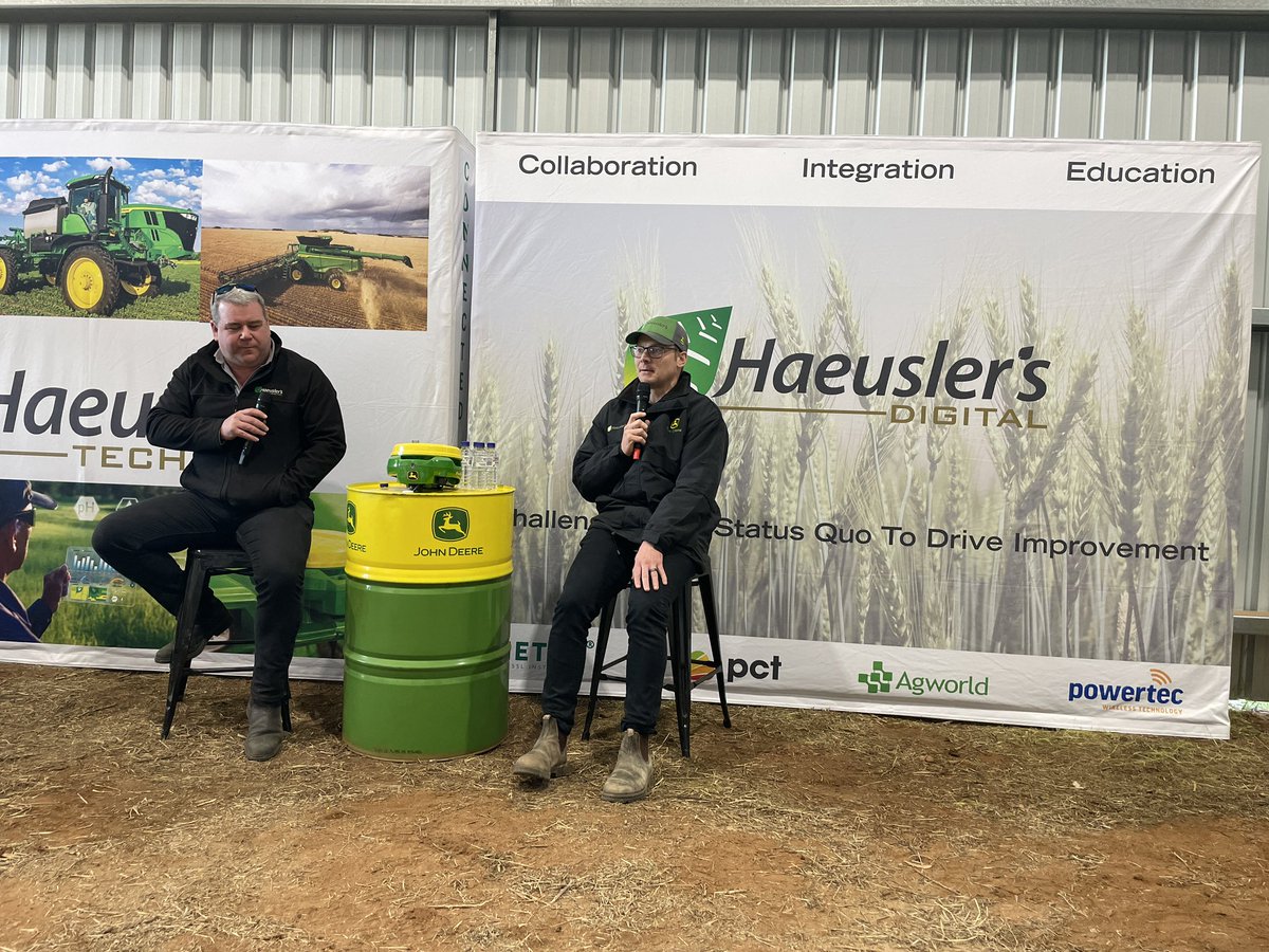 Nutrien Vic SA Tas (@nutrienstheast) on Twitter photo Great discussion between Jordan Lee and <a href="/jack_perkins/">Jack Perkins</a> today at the Haeuslers digital farm tour. Great to hear the data insights used to improve race car performance and how that similar mentality is driving Haeuslers Digital direction. 🏎️🚜🌾🏁 Great discussion between Jordan Lee and <a href="/jack_perkins/">Jack Perkins</a> today at the Haeuslers digital farm tour. Great to hear the data insights used to improve race car performance and how that similar mentality is driving Haeuslers Digital direction. 🏎️🚜🌾🏁