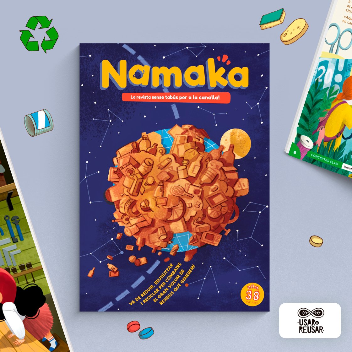 La Namaka núm. 38 va de reduir, reutilitzar i reciclar per combatre el gran volum de residus que generem! ♻️