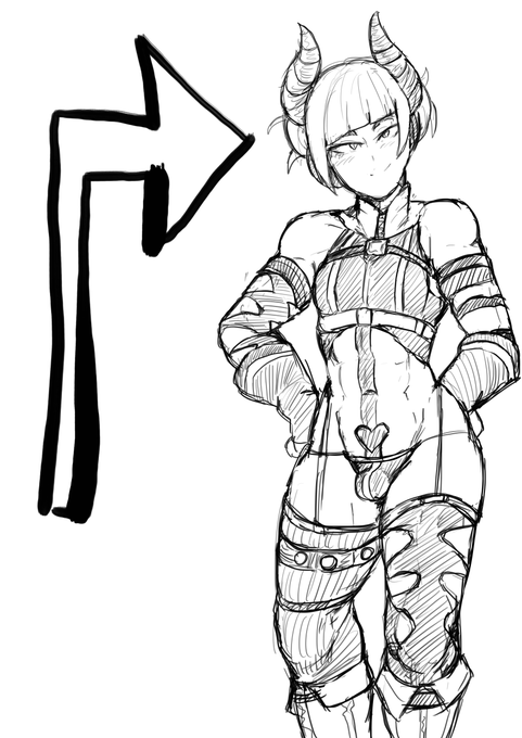 wip男の娘。ツノだっつーの(激寒) 