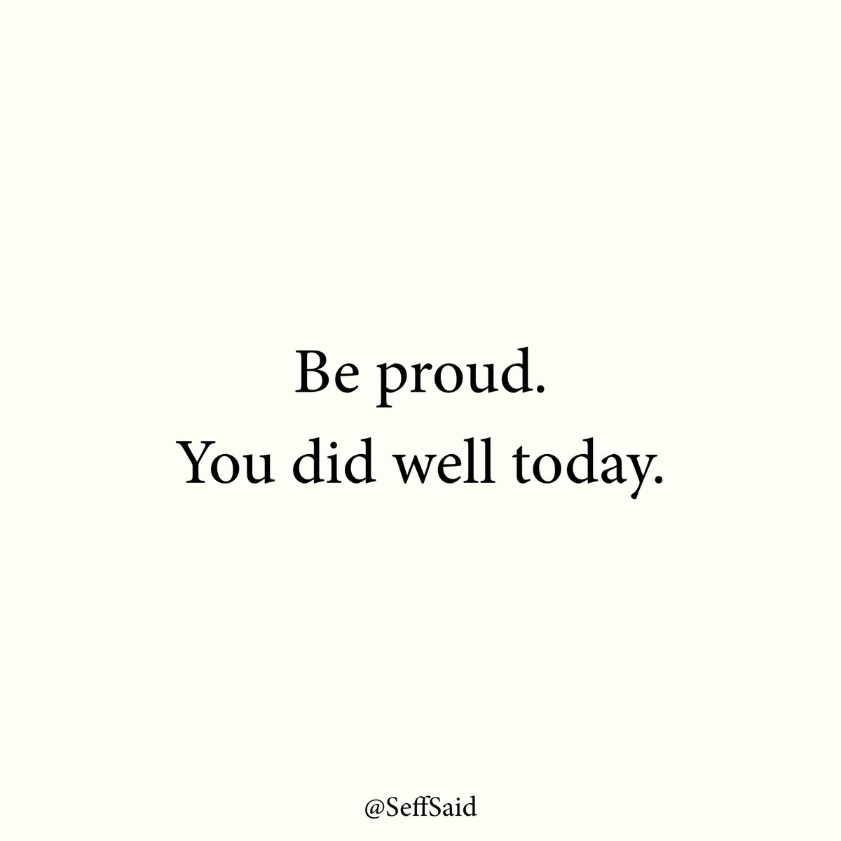 Be proud