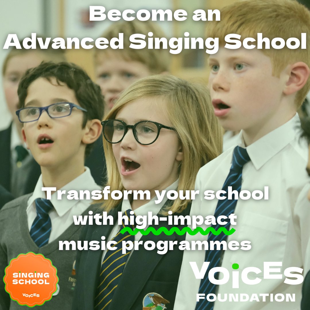 Voices_Found's tweet photo. Our Advanced Singing School programme combines Musical Foundations and Choral training, transforming schools and developing a holistic culture of singing and music.

There's still time to arrange a 2023/24 programme for your school, so get in touch today! https://t.co/uQoTGuQohP https://t.co/IQd1QblBVJ