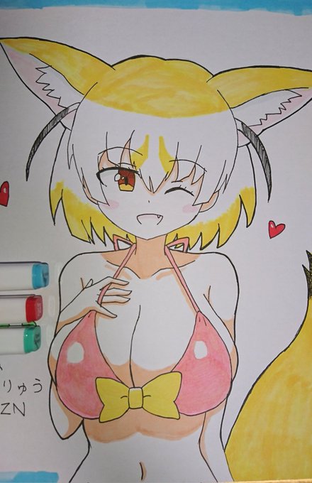 おフェネ色紙描いた…!👙🦊
夏コミに持っていきますので、サークルの目印にしていただければ!(ダイレクトマーケティング) 