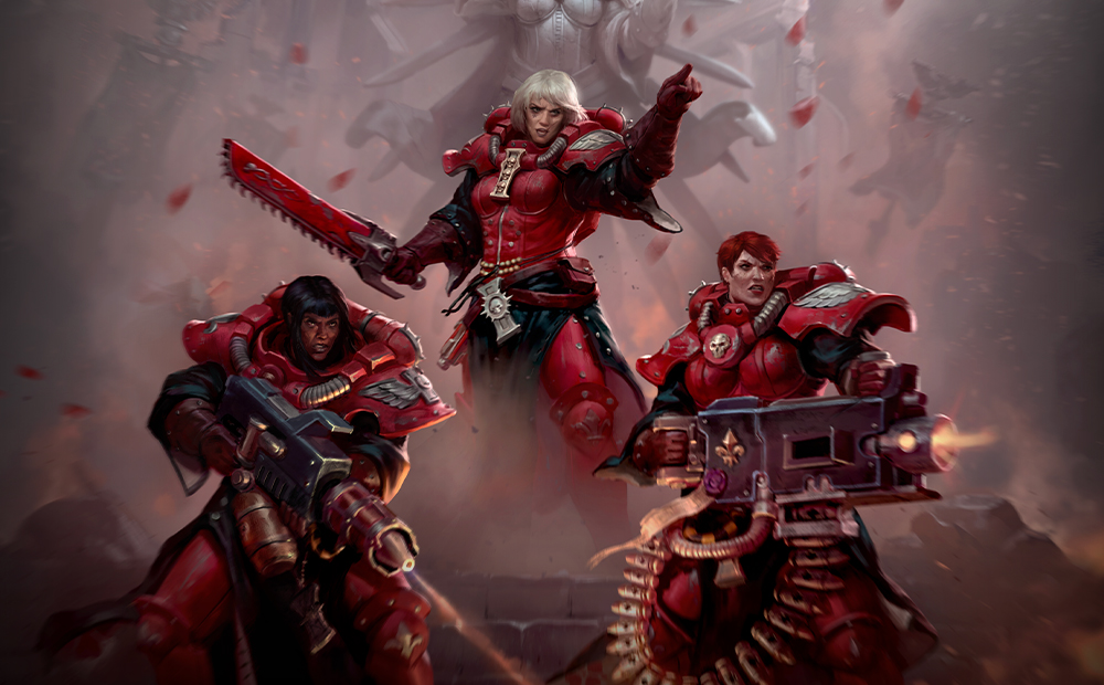 Prepare for fire, faith, and fury in this exclusive extract from the new Adeptus Sororitas novel, The Rose in Darkness by @Danacea 

bit.ly/43FVEBV 

#WarhammerCommunity #BlackLibrary