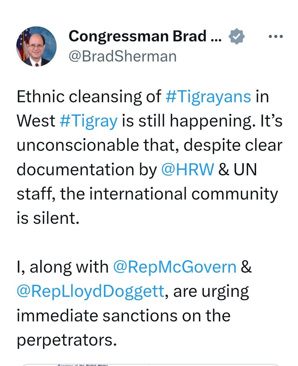 iyoba4u's tweet photo. You can see how far the #US could go interfering into #Ethiopia's Internal Affairs when Congress Brad Sherman (@BradSherman) and the likes proposing to #Sanction against Colonel Demeke Zewdu and Belay Ayalew ... 

#HandsOffEthiopia https://t.co/Kpg1U9Rtxw