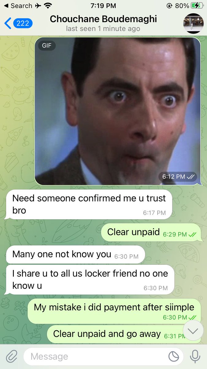 cheapunlockimei's tweet photo. @chouski211 Big scammer @chouski211 not clearing unpaid since days beware all his daily new story https://t.co/DOgjbrZop4