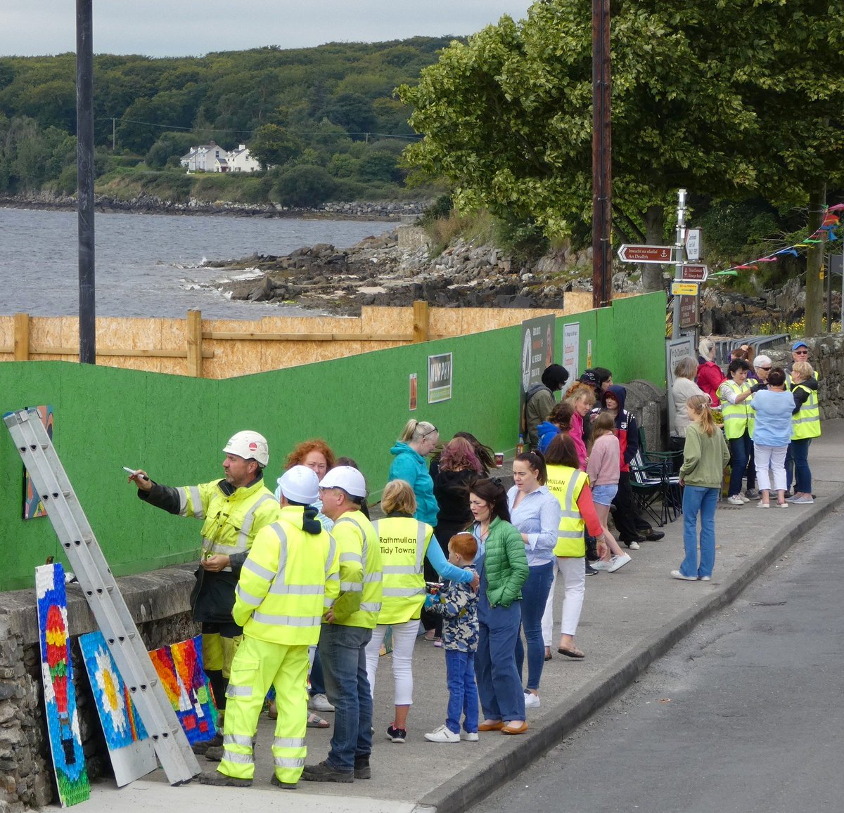 Rathmullan Community Mural in progress 26/7/23