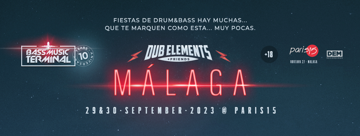 DubElements's tweet photo. VOLVEMOS A MÁLAGA! 💣
Primeros abonos para los 2 días a solo 18€
🎟️ https://t.co/AJQC88jUNt
Date prisa, solo hay 100 disponibles 🏃🏻♂️💨
📆 29 y 30 Septiembre 2023
📍 Paris15, C/ La Orotava, 27
#dubelements #dubelementsandfriends #dnb #drumandbass #paris15 #malaga https://t.co/OUfgzLwWvG