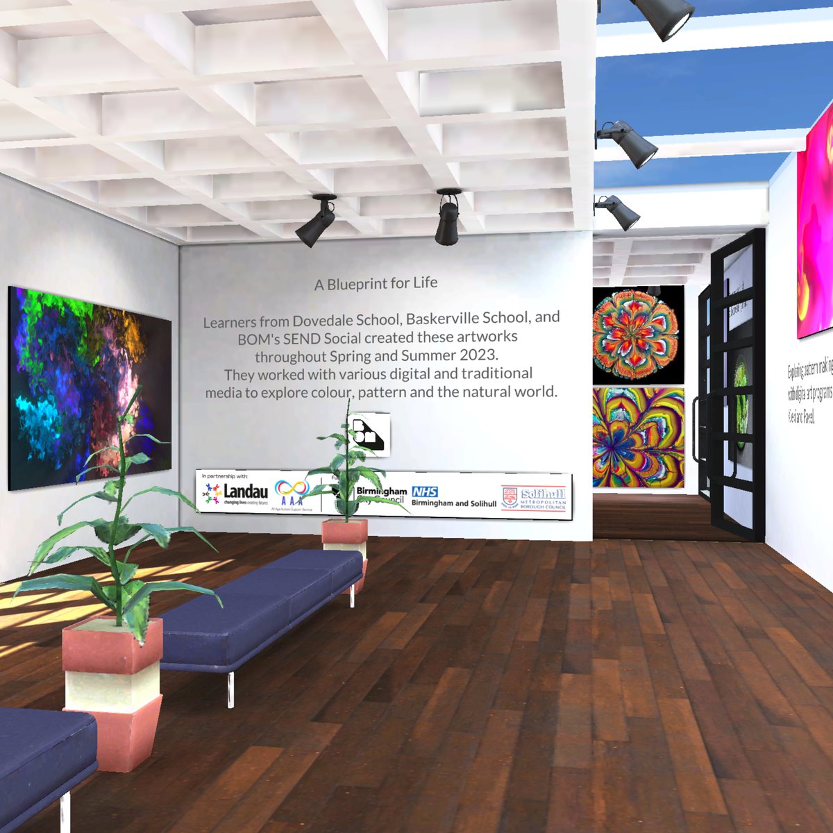 BOMlab's tweet photo. School’s out for Summer and we’re taking a look back at the work made last term by students on our #BluePrintForLife programme.
Pupils from @JBA_Live Dovedale School, @BaskervilleSch and BOM’s @SENDSocialsBham home schoolers, all have artwork exhibited in our virtual art gallery. Take a look, we’re so proud of everything they’ve achieved, and hope they are too.
Our thanks to @aaa_landau for their support.
https://t.co/7TC2bMNSTj
#LetsCreate