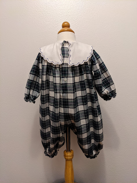 Vintage Girls One Piece Plaid Outfit By Carters Classic Size 6 months  avintageaddress.com/shop/childrens… #Wednesday #Carters #kidsclothes #girlsclothes  #vintage