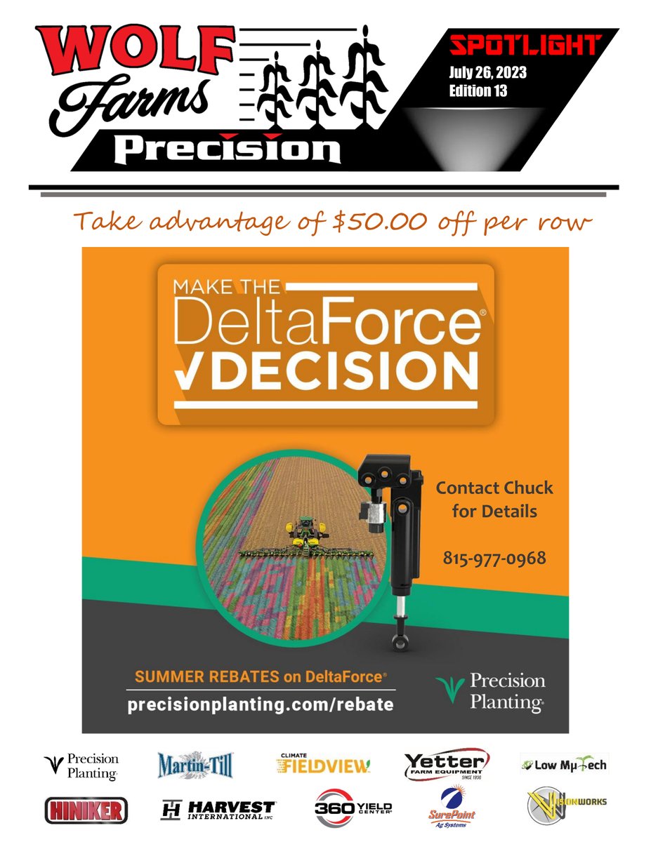 farms_wolf's tweet photo. Take advantage of this year's grower rebate! Call today with any questions. https://t.co/oMBWVPUVcn