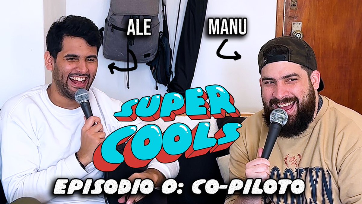 elalecontreras's tweet photo. Salimos!!!! 

@manugranadillo y yo empezamos un podcast súper cools.

“Super Cools” podcast.

Todos los miércoles en YouTube. 

Subscríbanse!!!! 

https://t.co/eUeJy6mEtP

#supercools #manugranadillo #elalecontreras https://t.co/HaPp92Tfq1