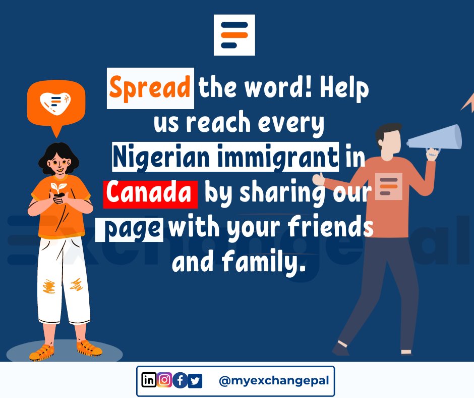#SpreadTheWord 

Help us reach every Nigerian immigrant in Canada by sharing our page with your friends and family. Together, we can build a strong and supportive financial community!

#nigeriancommunity #Canada #nigeria #naija #day30  #Barbie #FIFAWWC #CGPA