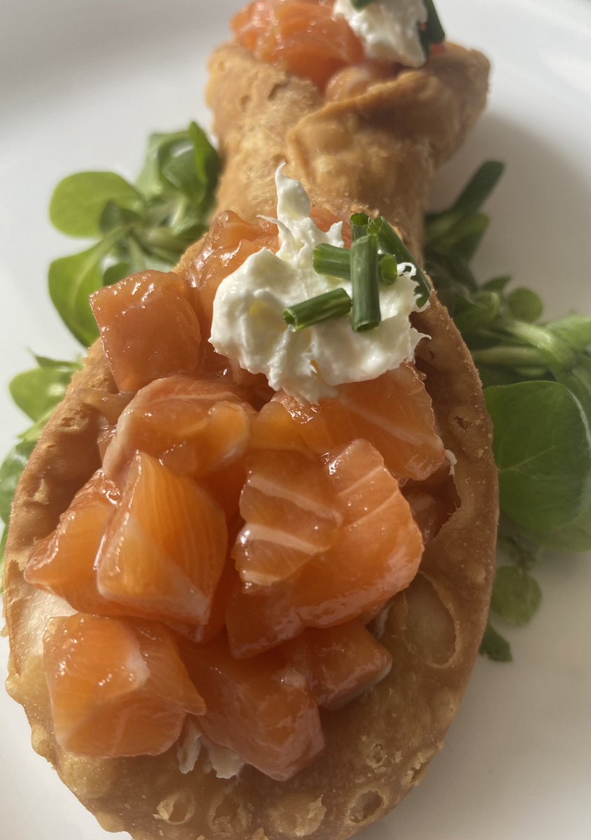 VillaPulejo's tweet photo. Cannolo con salmone, erba cipollina, stracciatella e avocado 😍
Una delizia 😋
#VillaPulejo #DimoraStorica #Events #Resort #DesignHotel #Messina #VisitMessina #Sicily #VisitSicily https://t.co/GZ7Y0seOkn