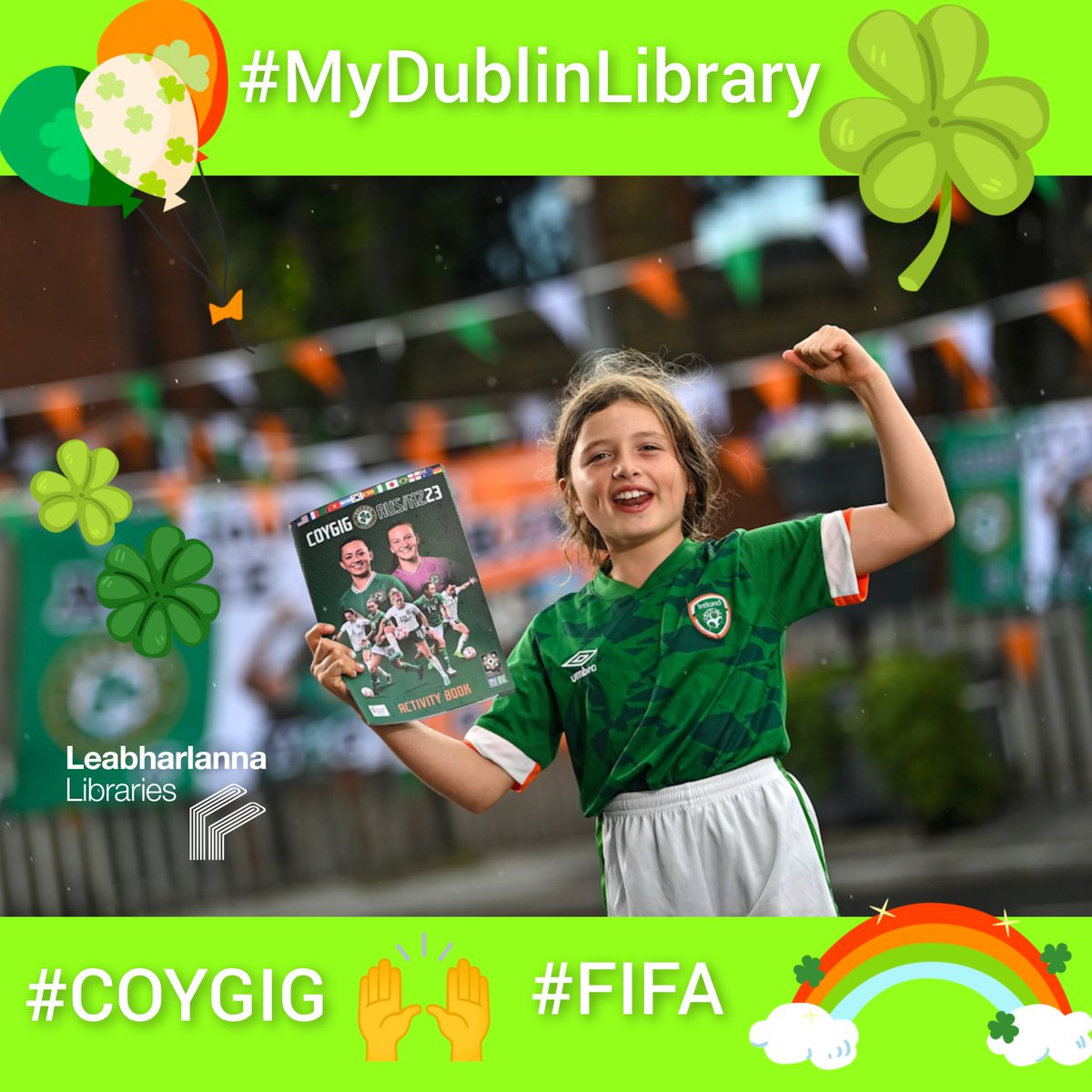 dubcilib's tweet photo. Good luck ladies!
Image from @IrelandFootball
World Cup Activity Book @LibrariesIre
FREE in #MyDublinLibrary
#COYGIG #FIFAWWC #RingsendLibrary https://t.co/nDV2uJTi1P