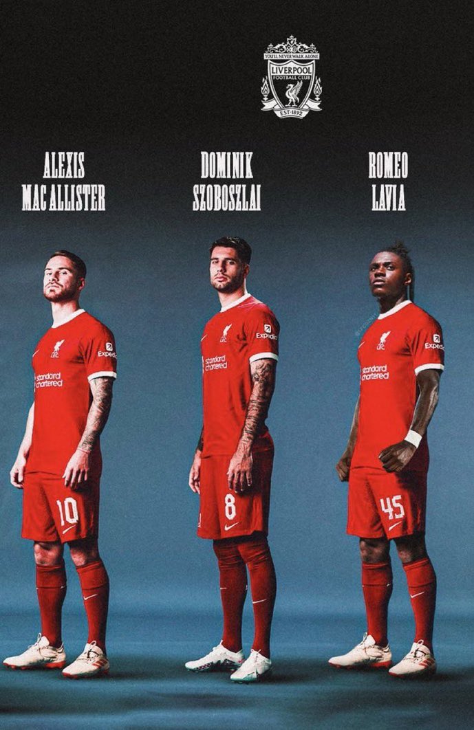AnythingLFC_'s tweet photo. How happy are you with this midfield rebuild? 🇦🇷 x 🇭🇺 x 🇧🇪 

/10 below👇#LFC https://t.co/iDge0h5xtw