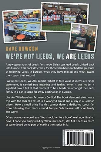daverowson's tweet photo. Want an #lufc book for your hols 🤷‍♂️ 

We’re not Leeds, We ARE Leeds!

A fans tales of Leeds european trips 92-2002 can guarantee not much football / match reports 

Direct Message me for last few signed copies £13 incl postage UK

Or buy on the link

https://t.co/vVRfwV3VGD https://t.co/dOc1F6tfNE