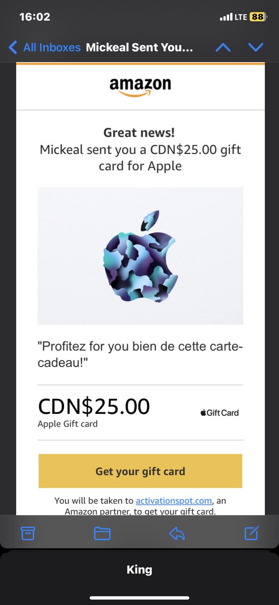 monalicaracha's tweet photo. @AmazonHelp @Mizfittoyy Pls I can’t get to have a code or get the gift card sent to me by my friend https://t.co/uXIbadsw10