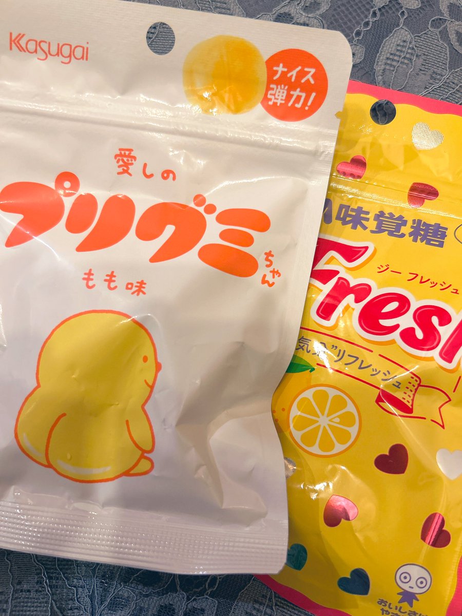 AyasatoMei's tweet photo. #今日のグミ #推しグミ
黄色っぽいのでそろえた!🟡
#プリグミちゃん #kasugai
パッケージかわいすぎる🙂🍑
#GFresh #UHA味覚糖
GABA配合のグミってすごい😳✨
💛·˚
#日本グミ協会
#グミニケーション https://t.co/yo4xF3AAcz