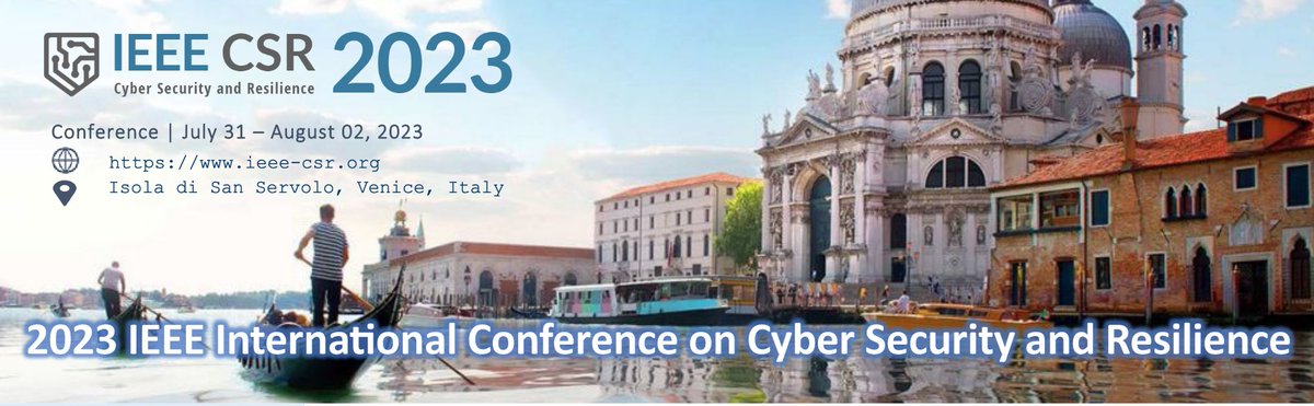 DARIAHit's tweet photo. DARIAH-IT sarà Platinum Sponsor alla 2023 International Conference on Cyber Security and Resilience, che si terrà a Venezia, Isola di San Servolo, dal 31 luglio al 2 agosto.

https://t.co/pPjw8KyQIK 

#H2IOSC #ESFRI #DARIAH #IEEE https://t.co/ijBmO0Q7xd