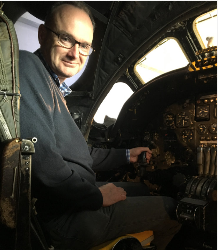 ColdWarPod's tweet photo. Vulcan #XM602 is my other office... the cockpit can be toured at @AvroHeriMuseum and some days @coldwarpod will be your guide! https://t.co/4PS2cwqGF4