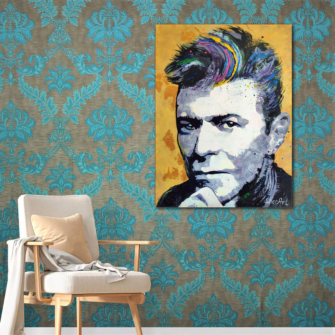 AlexShep_Studio's tweet photo. David Bowie portrait. Acrylic painting, canvas, 76x101cm, 30inx40in

#oilpainting #acrylicpainting #portrait #davidbowie #art #artist #ukartist #contemporaryart #shepart #newart #davidbowieportrait #alexshep_studio https://t.co/sl5zFZvsEZ