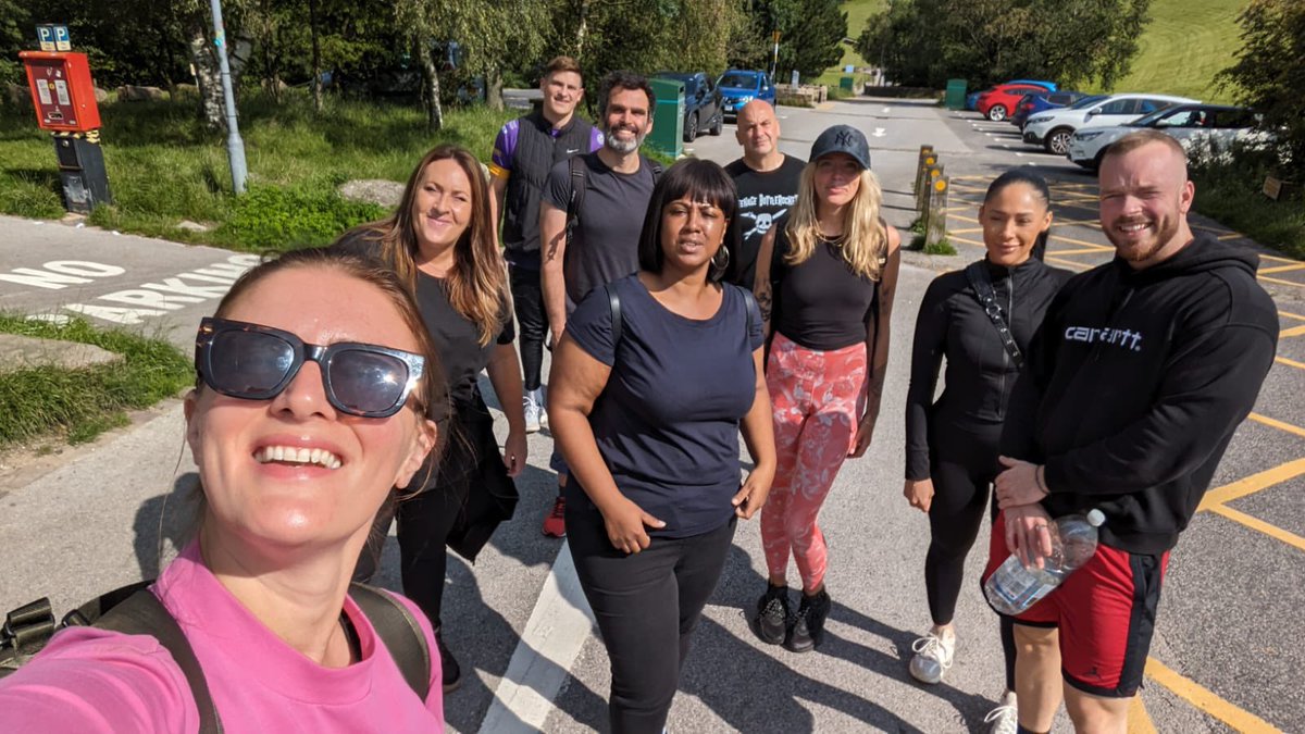 What a gorgeous bunch 🥰 Staff well-being is key to supporting the wellbeing of our participants. So this lovely @KBOP_Kirklees & @Pathfinder_GM lot spent some time outside, in the gorgeousness of nature, to recoup and plan for how they can continue the amazing work they do!!