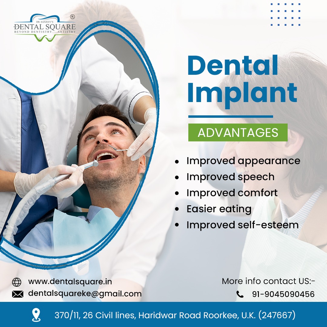 drsanjeevji's tweet photo. 𝗗𝗘𝗡𝗧𝗔𝗟 𝗜𝗠𝗣𝗟𝗔𝗡𝗧: 𝗗𝗘𝗡𝗧𝗔𝗟 𝗦𝗤𝗨𝗔𝗥𝗘

Get a confident smile and superior #dental care with our dental implant services. 

☎️Call +91-9045090455
📨Email: dentalsquarerke@gmail.com
🌎Visit: https://t.co/pqppId6lyn
#DentalSquare #Dental_implants #impacted_wisdom https://t.co/HvLo6aD3ws