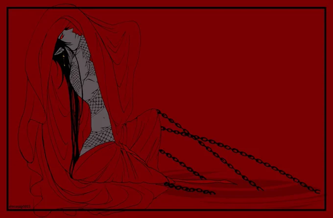 #見た人は無言で黒髪を載せる 