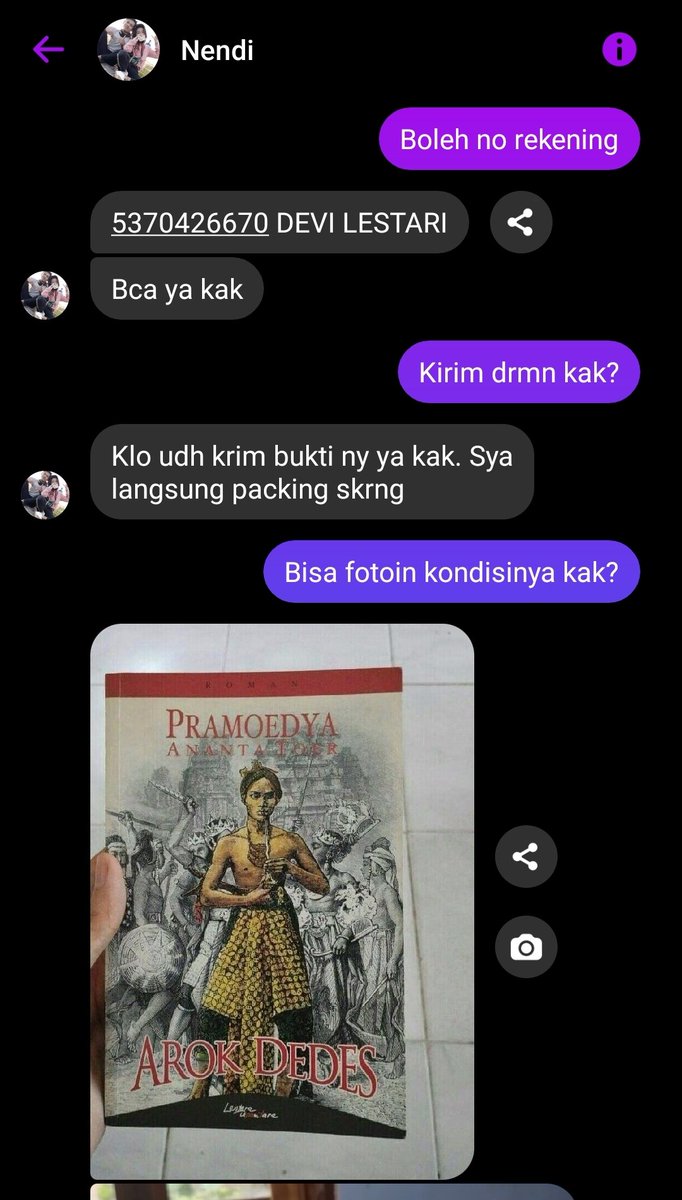 senogp's tweet photo. Tips beli buku di facebook dan ig. 

Salah satu mengenali penipu:
- Harga terlampau murah dan menggiurkan dibanding harga pasaran
- Ingin segera buru2 packing/kirim barang
- Biasanya tdk menyediakan marketplace
- Postingan buku berbeda-beda foto backgroundnya.
- Cek rekening id https://t.co/OvHEKIdIdl