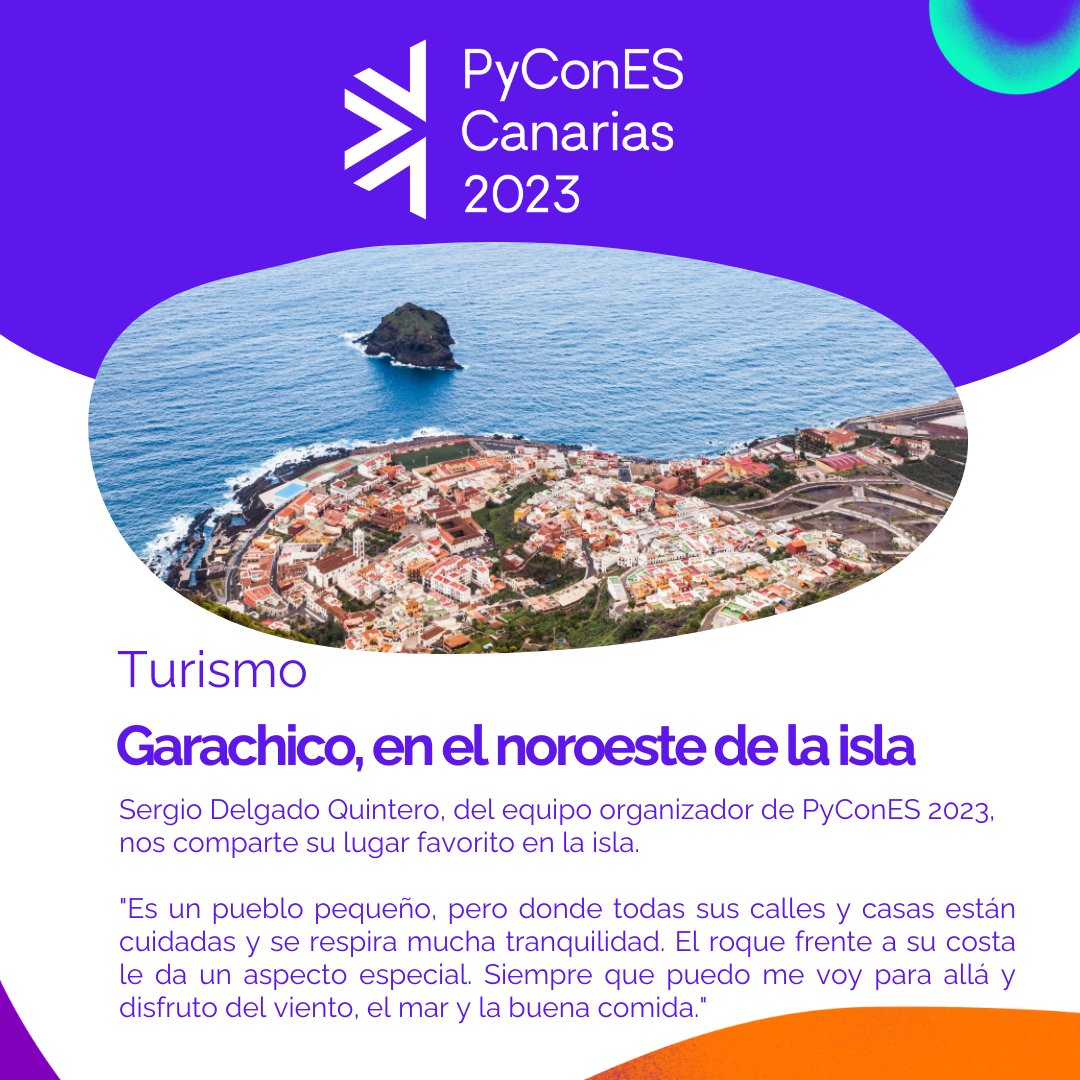 PyConES's tweet photo. 🏖️¿Quién más va a aprovechar para hacer turismo en Tenerife?🏖️

Desde la organización de #PyConES23 queremos compartirles nuestros sitios favoritos de la isla💫

👇👇#pykini #mojopycon #python #tenerife https://t.co/Xa3xhFrm2D