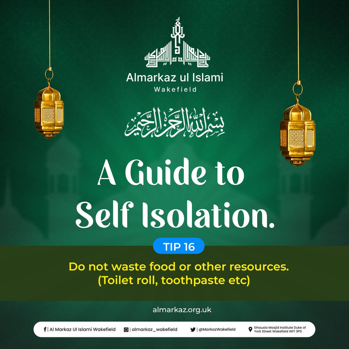 MarkazWakefield's tweet photo. Finding peace in the remembrance of Allah : An Islamic guide to self-isolation.
#almarkazulislamiwakefield
#SelfIsolation
#IslamicGuidance
#FaithInIsolation
#PrayerInSolitude
#SpiritualReflection
#IslamicWisdom
#EmbraceSolitude
#ConnectingWithAllah
#SelfDevelopment
#innerpeace https://t.co/VQRdjWbgva