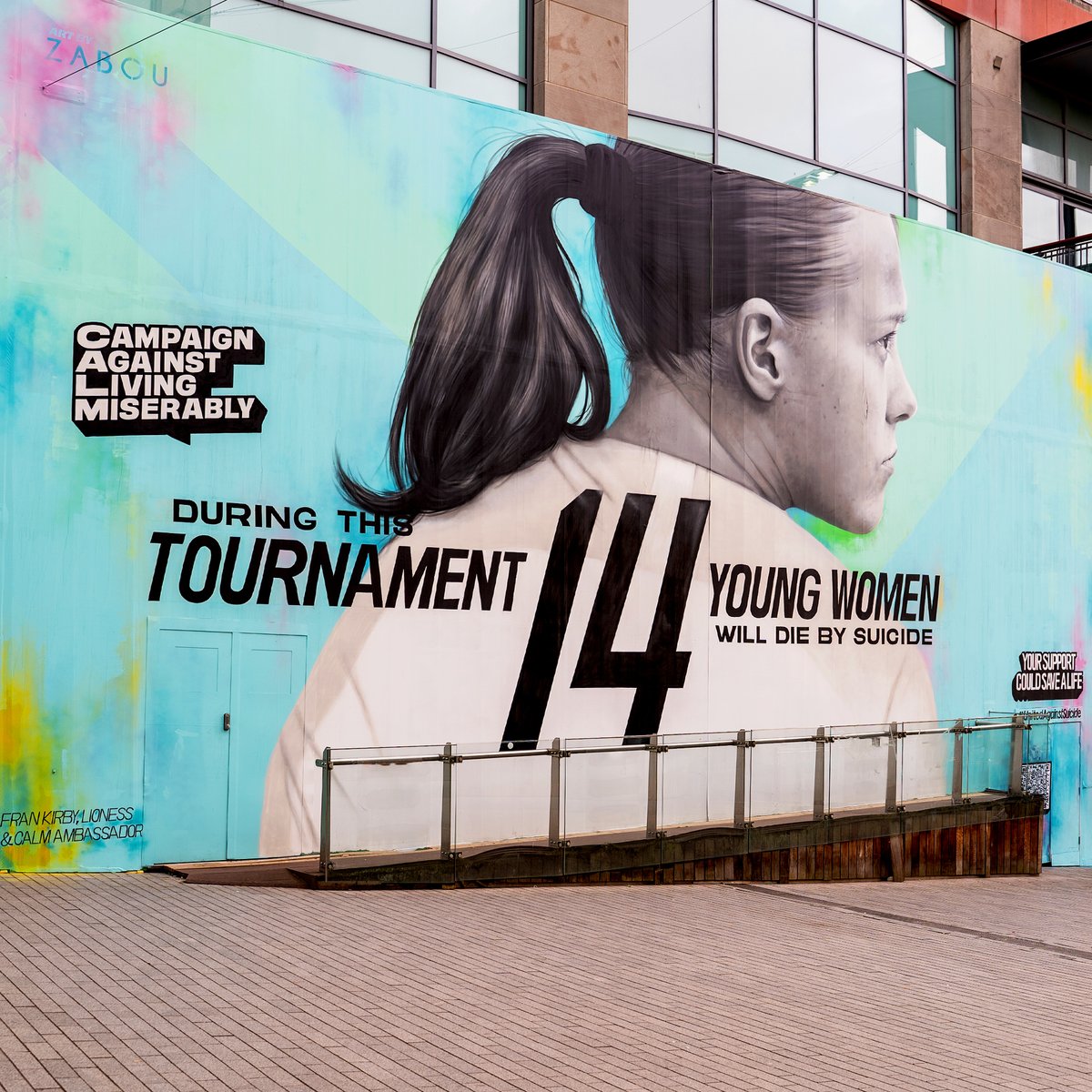 Today we’ve unveiled a mural in Birmingham - featuring our ambassador @frankirby - to get our vital message out there. It was created by @zabouartist to start a conversation around this shocking stat and help us save more lives.