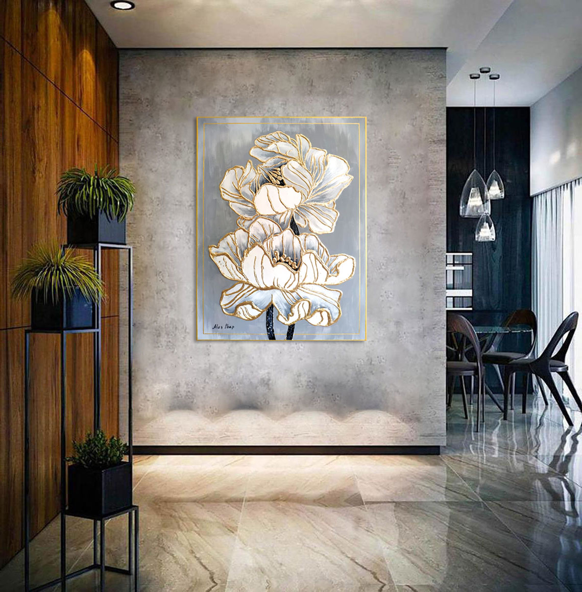 AlexShep_Studio's tweet photo. 2 White Flowers🌼💮 Interior paintings:
Acrylic painting, canvas, varnish, gilding 60x76cm

#flowerart #artflower #interiorpaintings #aster #flowerpainting #artist #ukartist #ukart
#alexshep_studio https://t.co/thA8oN0yeN