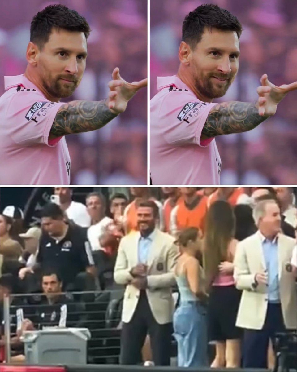 rbfoootball's tweet photo. Messi montrant la Coupe Du Monde de Ronaldo aux supporters de l’Inter Miami 😆🤣 https://t.co/ghgMs1OEuw