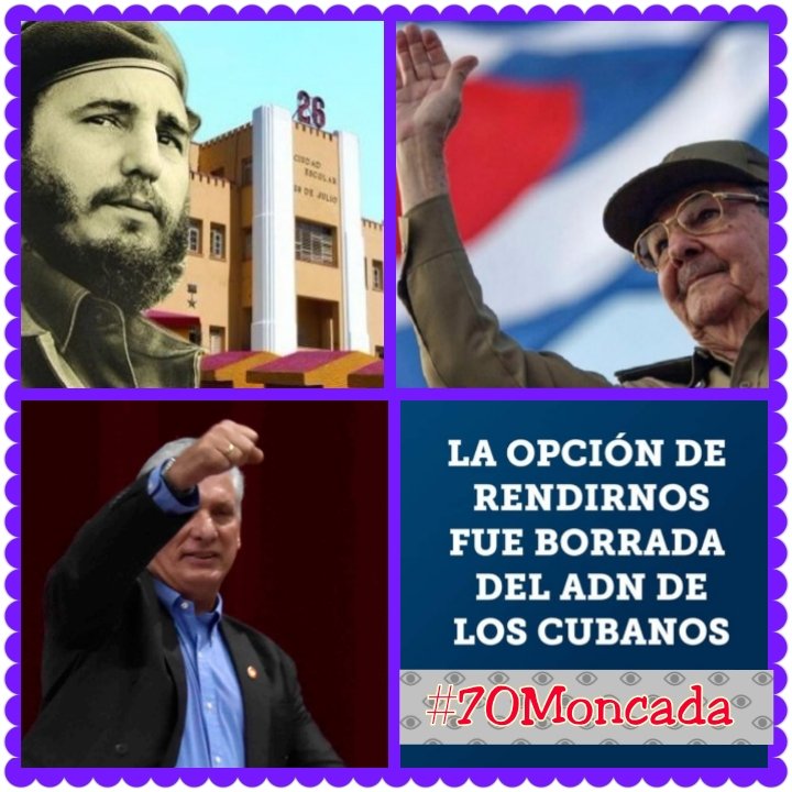 #FidelPorSiempre "Si nosotros nos hubiéramos dado por vencidos después del Moncada, (...) habríamos estado derrotados.  No fuimos derrotados sencillamente porque jamás adoptamos la idea de la derrota" #70Moncada, <a href="/MEP_CUBA/">Ministerio de Economía y Planificación de Cuba</a>, #ConTodosLaVictoria