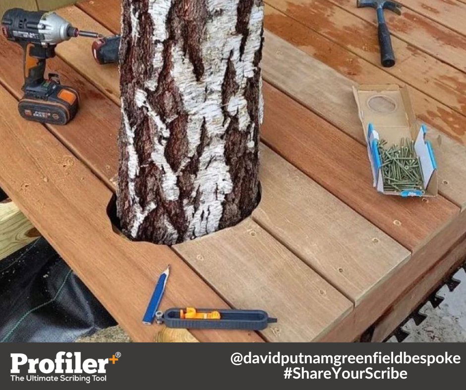 ScribeTool's tweet image. An inspiring scribe that shows what's possible when blending nature and carpentry. Excellent work as always by David Putnam, Greenfield Bespoke.

#Tools #Carpentry #Woodwork #Construction #DIYhome