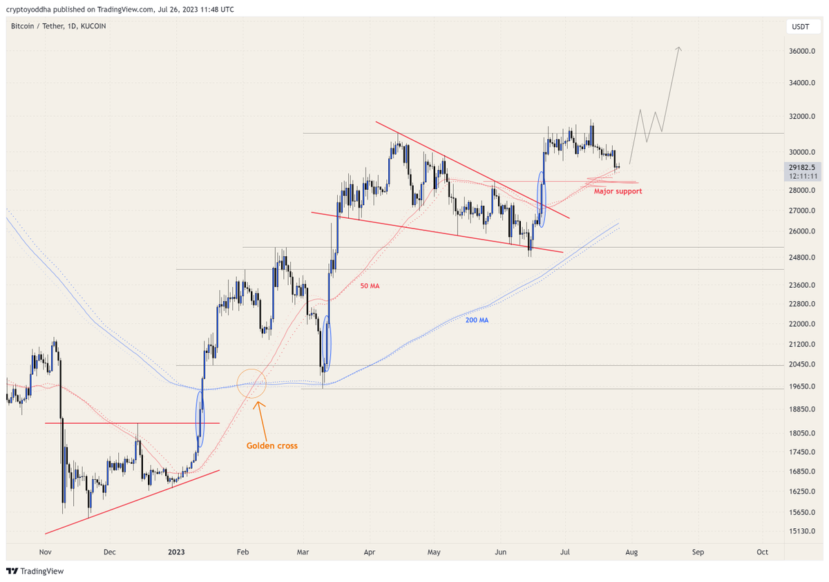 CryptoYoddha's tweet photo. $BTC 

Is this -10% pullback enough? 
Can we continue to go up now? Thanks https://t.co/yxracnQr0a