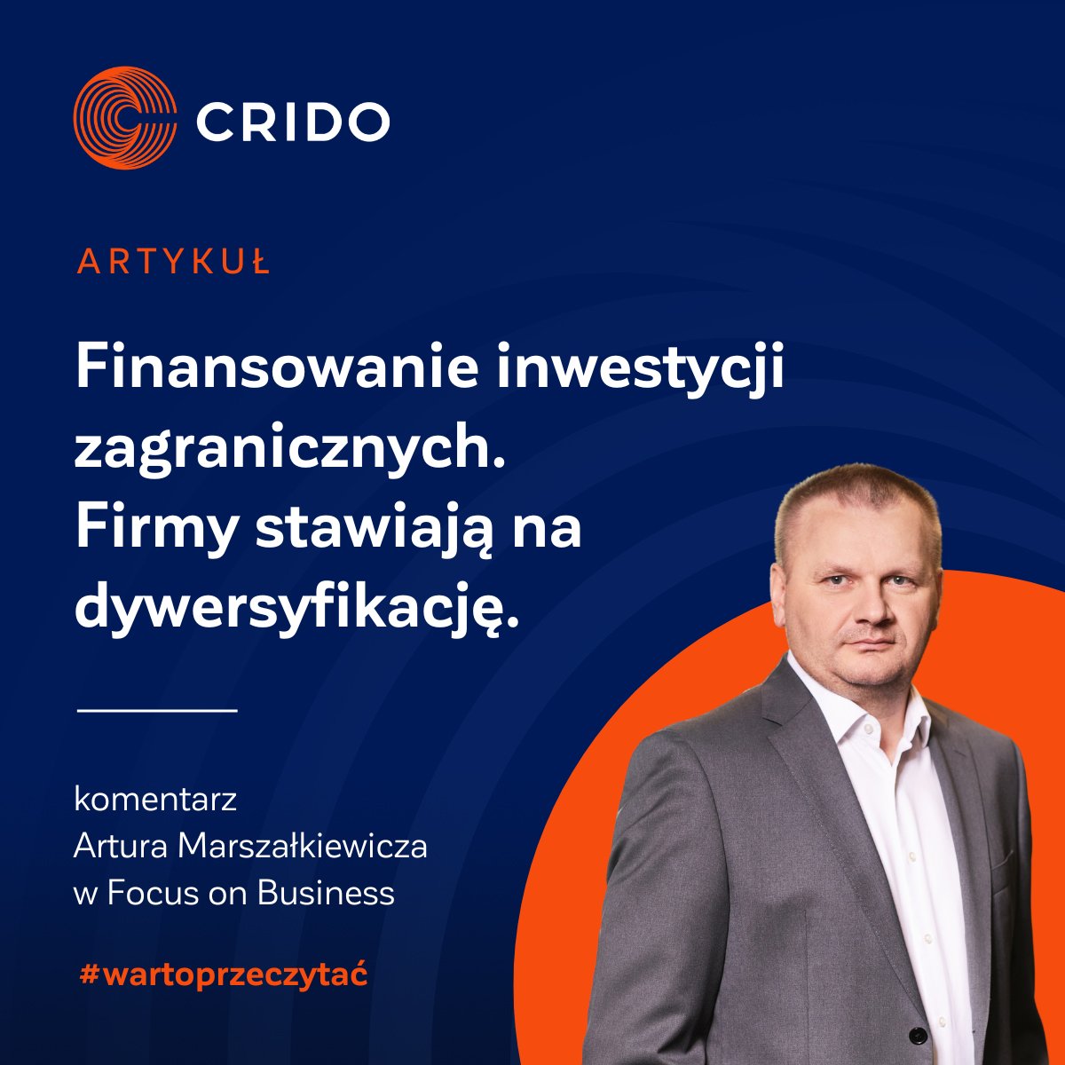 CridoPL's tweet photo. Artur Marszałkiewicz z #CRIDO podkreśla, że trudno jest myśleć o zagranicznych przejęciach, nie mając ustrukturyzowanego finansowania. Zobacz więcej w Focus on Business 👉 https://t.co/ij31H1R1GH https://t.co/ziIPQToMH4