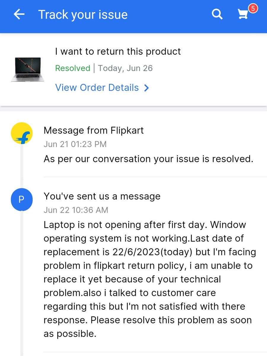 ankit_k_ydv's tweet photo. #fraud
@flipkartsupport  @Flipkart 
I ordered a laptop from flipkart that was my biggest mistake because flipkart is a fraud.I was unable to replace laptop in replacement period because of their technical problem and i wasted my money as well as time.i want my replacement/refund. https://t.co/JPOKEmYzp7
