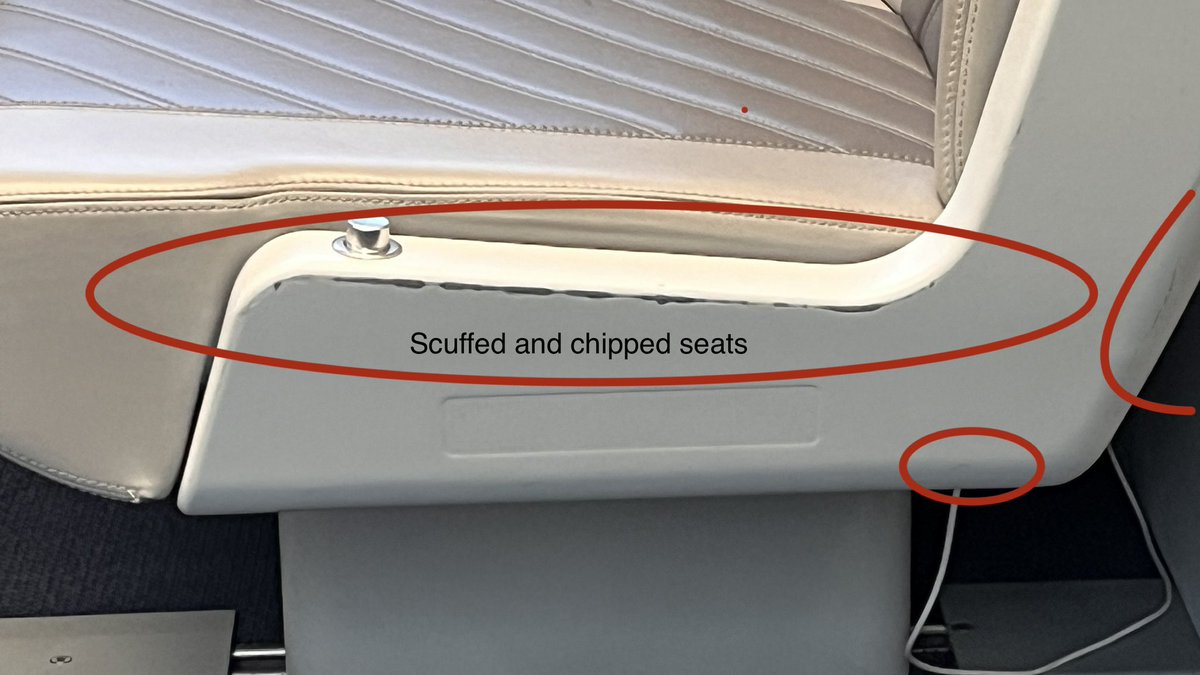 couthetiquette's tweet photo. @GoBrightline Thank you for informing your Teammates about the lack of cleanliness though honestly the follow through from BL leadership team seems minimal. 

As well as would this not be less on the train attendants and more on @GoBrightline maintenance as a whole? Please aid Staff &amp; Guests. https://t.co/yq9p7QFUe8