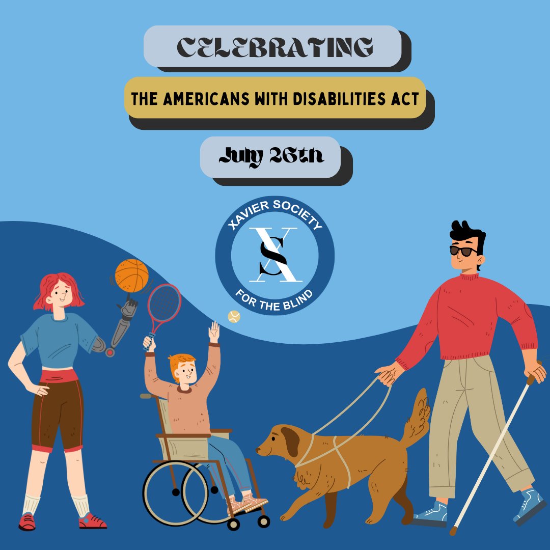 Happy Anniversary #ADA! 

33 years ago today, the Americans With Disabilities Act was signed into law. The ADA is a civil rights law that prohibits discrimination against individuals with disabilities in all areas of public life. #ADA33 #DisAbilityTwitter #BlindTwitter #Inclusion