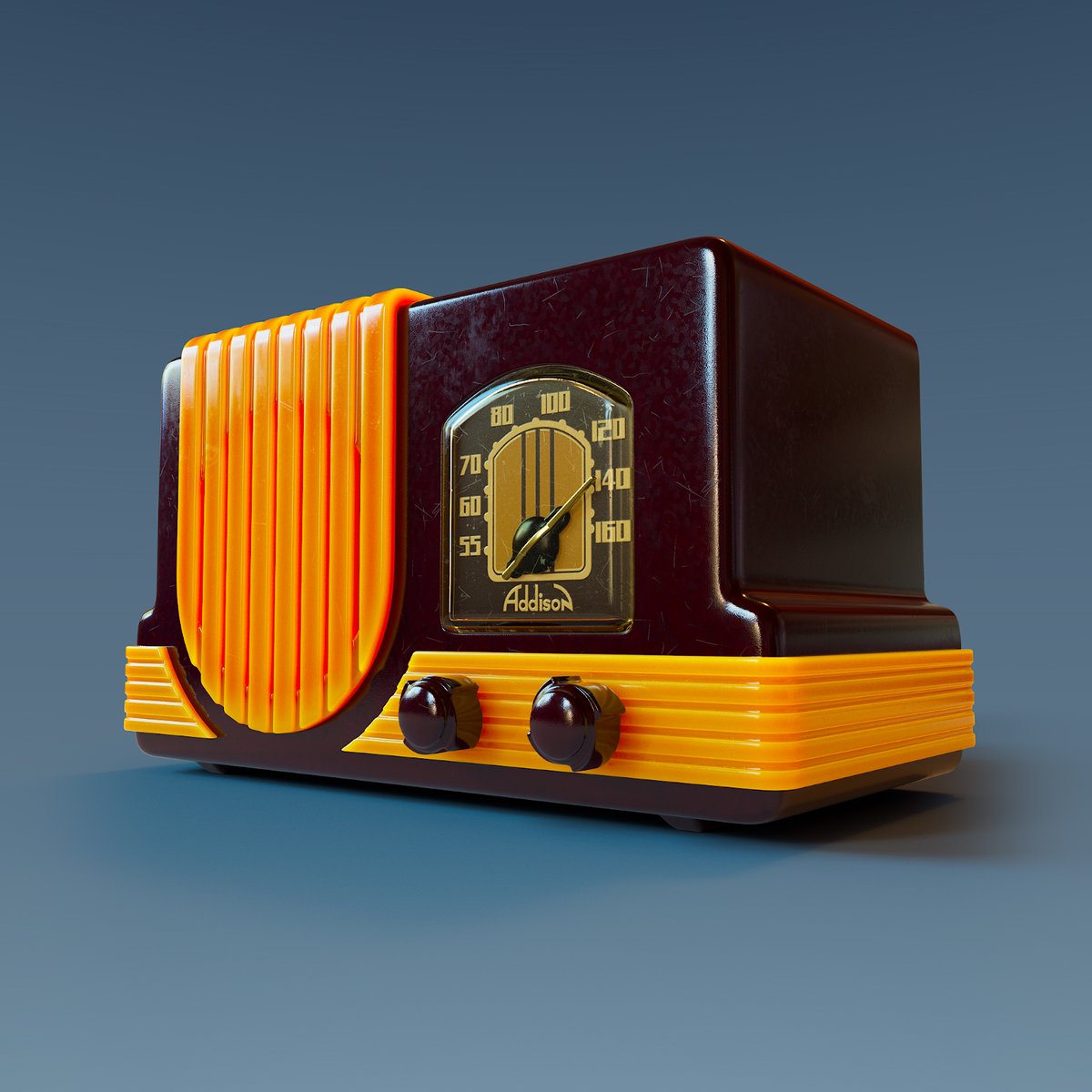 Serge_Step's tweet photo. Just a relatively simple and quick personal project..
Addison Waterfall Radio (1940-1947)
@MaxonVFX @Cinema4D โก๏ธ@RizomUV โก๏ธ#Substance3DPainter โก๏ธ@Redshift3D
#3D #3Dmodeling #QuadsOnly
https://t.co/wxNIyENQg4 https://t.co/gbOUUJ4kNY