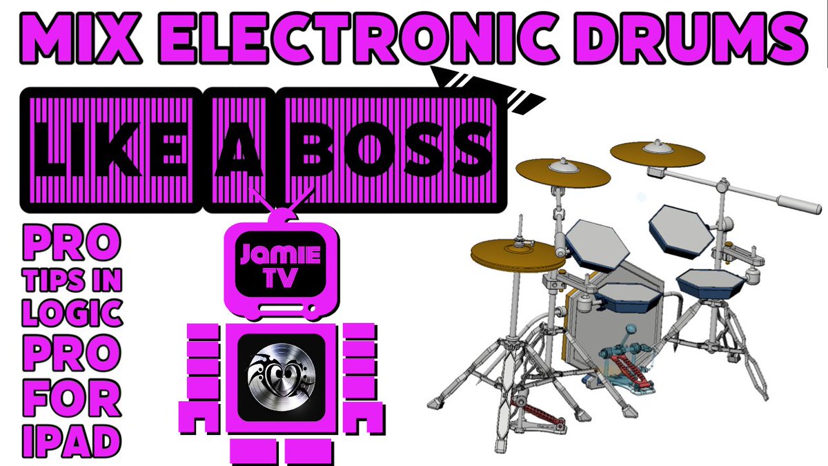 youtu.be/hdr2kye_i0E Whilst mixing electronic drums in Logic Pro For iPad, I thought I’d make a video showing some of my process and pro tips : gain staging, EQ, compression, panning, drum glue, saturation, reverb, bus sends, groups, FX, mixer tips and more. #logicproforipad