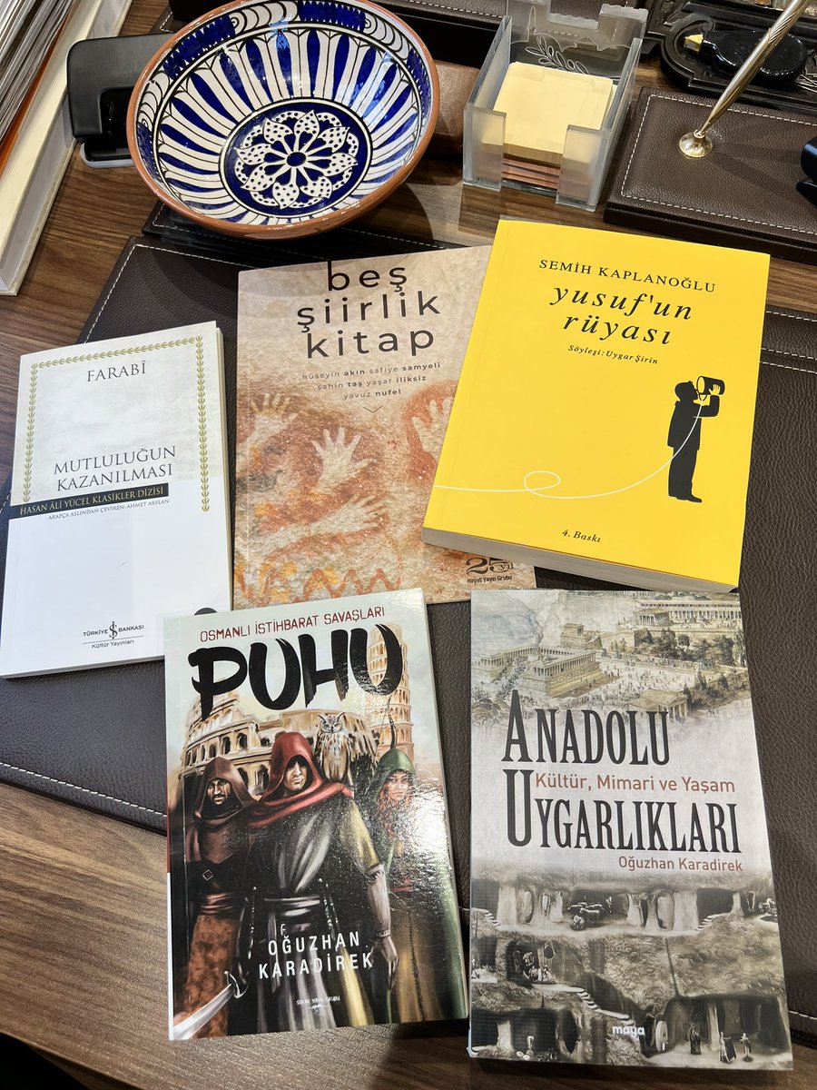 Bu haftanın güzelliği. Kitaplarım. Teşekkürler @ArkeoSeyahat @KaplanogluSemih @carnafauna @ArkeolojikHaber @yasariliksiz