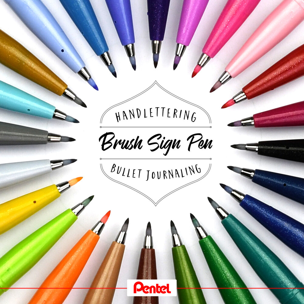 PentelUK's tweet photo. STOP! Just for a moment to admire the beautiful colours of Brush Sign Sign 😍
https://t.co/pmvhtsvXbl
#Focusoncolour #summer #PentelUK #Pentelarts #Calligraphy #beautiful #colours #stop #journaling 
#create #Inspire https://t.co/z2xmib9pHx