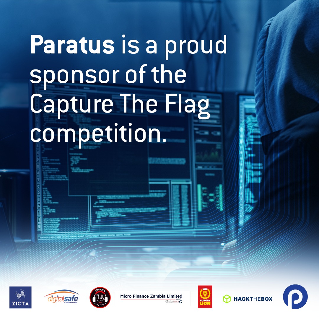techtrends_zm's tweet photo. Recently awarded ‘Cybersecurity Company of the Year’ in the 2022 Techtrends Zambia Awards, Paratus Zambia is proud to announce that it is the official internet connectivity sponsor for the upcoming Capture the Flag competition. Hosted by @digitalsafezm in collaboration with @hackthebox_eu, the competition will see students from different universities compete in various rounds of cybersecurity challenges.

According to https://t.co/ziOeLTfStb, “Every company is now a reachable target, and every company, large or small, has operations, brand, reputation, and revenue pipelines that are potentially at risk from a breach.” Another 2023 article on https://t.co/0v5DqbCUrR claims that the “average cost of a data breach is projected to reach $4.2 million by 2023.”   In a world where cyber threats are a constant concern, the shortage of 3.5 million cybersecurity professionals remains a pressing issue and bridging the gap becomes paramount. That's why competitions like these are vital to foster a vibrant community for cybersecurity enthusiasts to support one another and offer practical avenues for students to gain much-needed real-world experience.

Paratus Zambia Country Manager, Marius Van Vuuren says “As the official connectivity sponsor, this gives us a great opportunity to assist our future generations in developing their skills in a much-needed area of expertise. By being part of a competition like this, we can assist in nurturing a pool of proven and skilled cybersecurity professionals for the Zambian industry to tap into. Cybercrime is one of the greatest risks to any business, and even though our digital technology is always improving, unfortunately, cyber-attack sophistication is ever evolving and improving as well, so we always need to be one step ahead of the hackers.”

Musonda Kapaya, Digital Safe Limited Chief Executive Officer says, “We are excited to host this competition once again. Our first competition last year was a great success, and we look forward to offering students real-life scenarios to equip them with the necessary skills to combat any possible future cybercrime threats. Because a high-quality connection is essential for all stages of the competition, we are of course delighted to have Paratus Zambia on board so that everything runs without a glitch.”

The competition is two-fold and consists of a qualifier and a final round. The qualifier, which takes place on 29 July 2023, will be completely virtual; while the final will take place on 26 August 2023, and will be at Unicaf University. Prizes for the competition include membership to the official International Security Auditing and Compliance Association (ISACA), premium subscription of Hack the Box vouchers, laptops, as well as additional branded sponsored goodies.  Paratus Zambia will also be taking the competition finalists on an exclusive visit to its state-of-the-art Data Center in Lusaka to give the participants some valuable insights into advanced cybersecurity infrastructure.