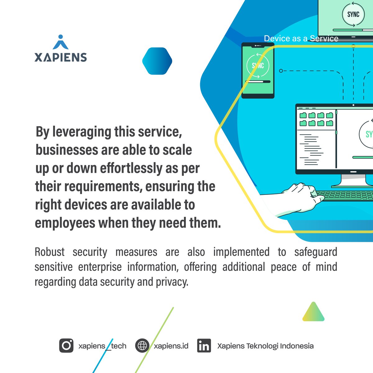 Xapiens_Tech's tweet image. #itequipment #deviceservice #deviceasaservice #daas #devicesubscription #managedservices #managedservicessolution #managedservicesandsolutions #itconsultant #itindonesia #programmerindonesia #informasiteknologi #xapiensteknologiindonesia